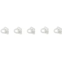 Eurofender Stainless Steel Chainstay Clips - Set of 5 Silver